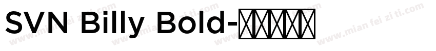 SVN Billy Bold字体转换